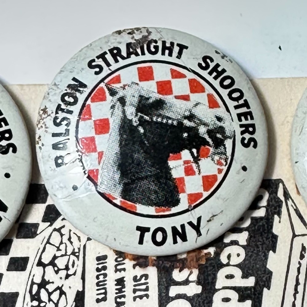 1946 Ralston Cereal, TOM MIX Straight Shooters Decoder Pins + Instructions Cover