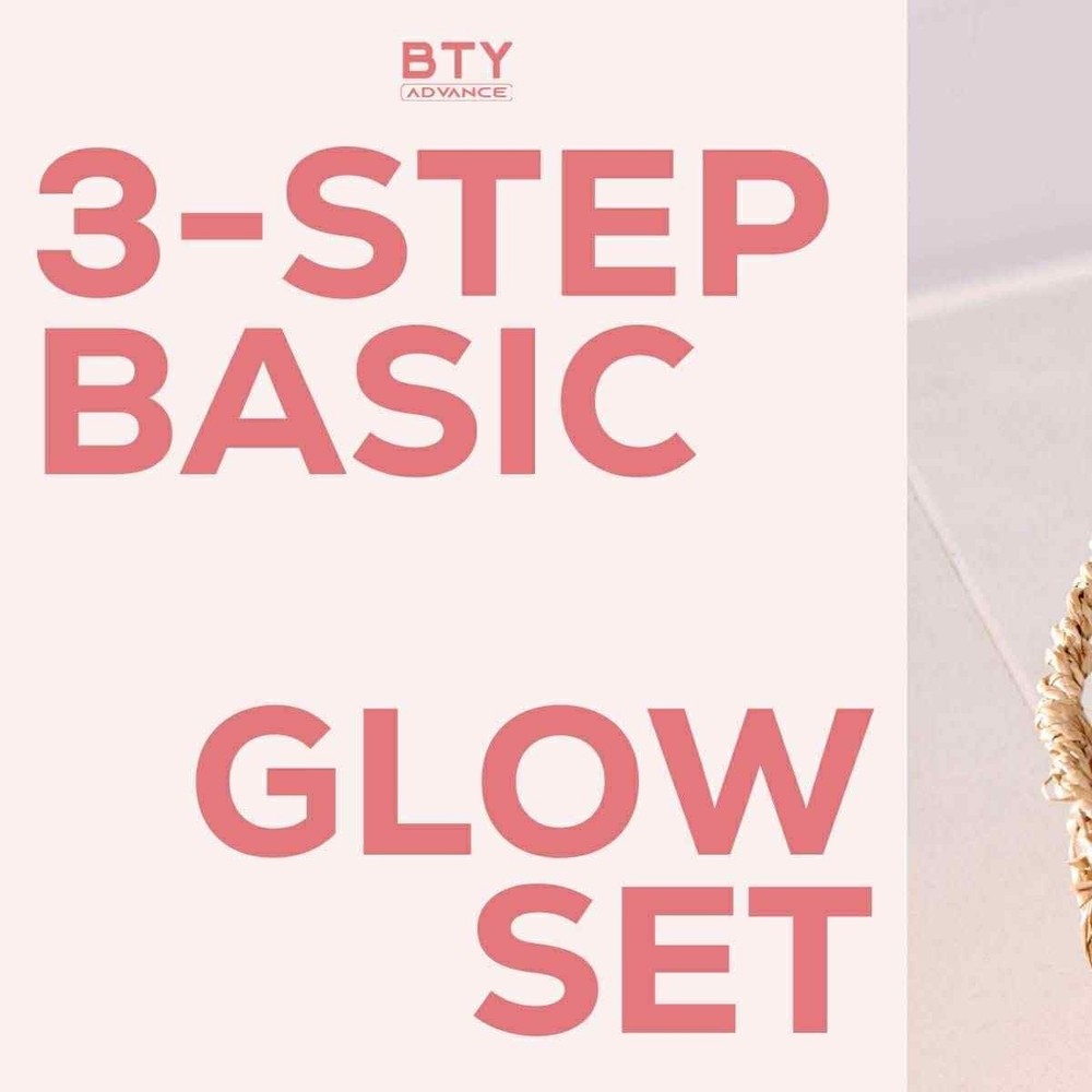 BTY Advance 3-Step Skincare Bundle Cleanse Hydrate Protect Mousse SPF Mask
