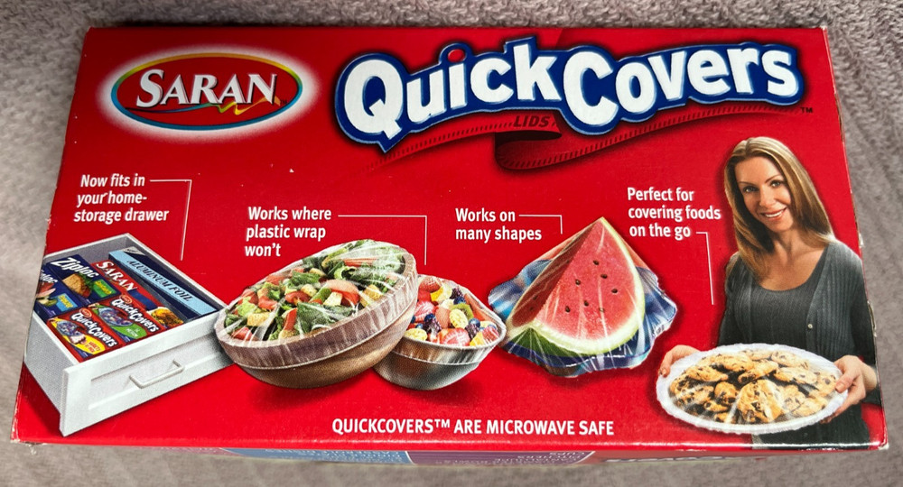 Saran Quick Covers 14 Medium Bowl & Pan Covers New Sealed Pack