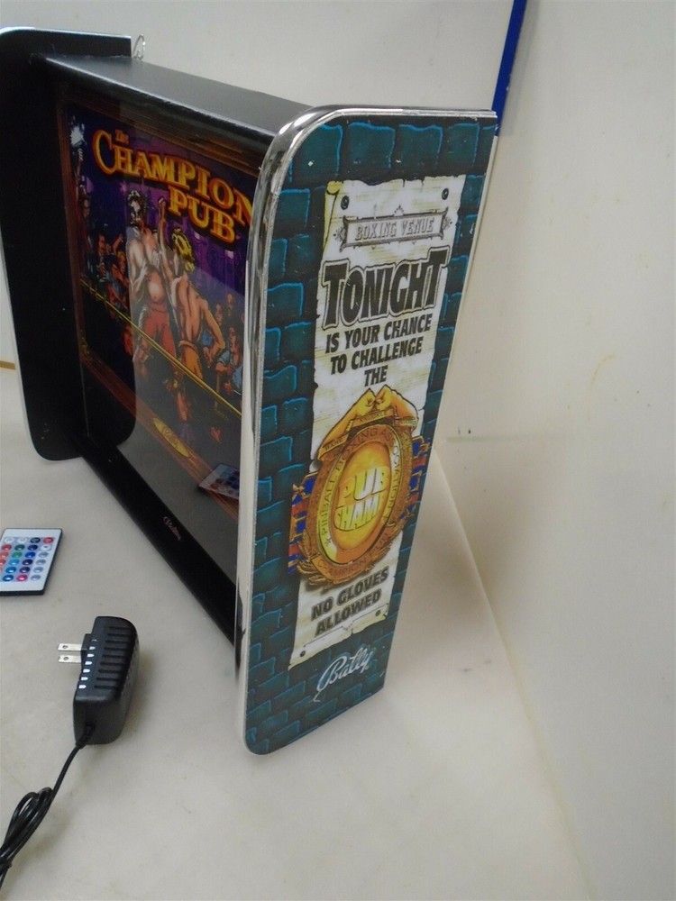 Bally Champion Pub Pinball Head LED Display light box