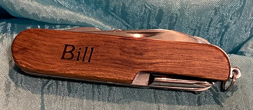 The Alamo ~ Bill ~ 9-Function Multi-Purpose Tool Knife, Rosewood Dimension 9