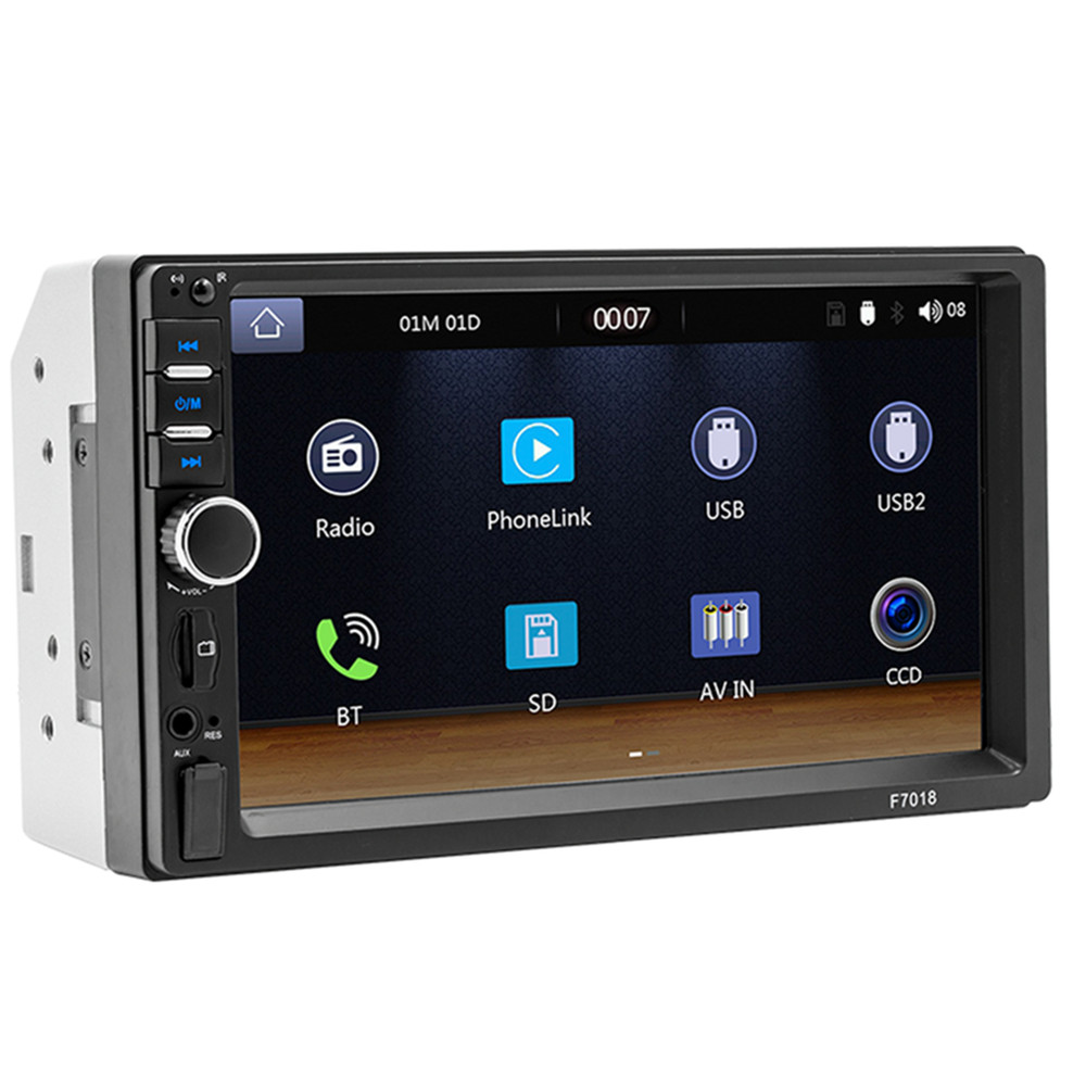 Car Stereo Radio MP5 Player Bluetooth 7in Touch Screen For Carplay Android Auto