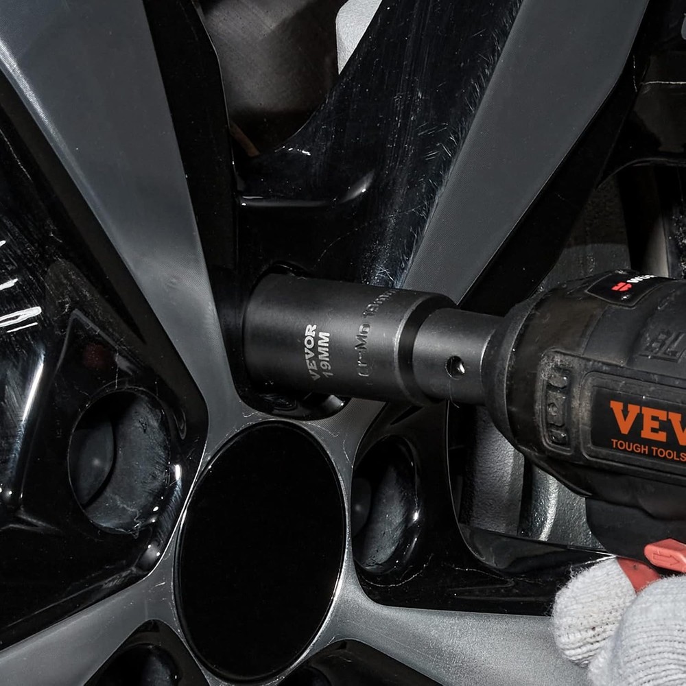 Efficient 1/2 Inch Impact Socket Set with 26 Deep Sockets - Polished Alloy Steel