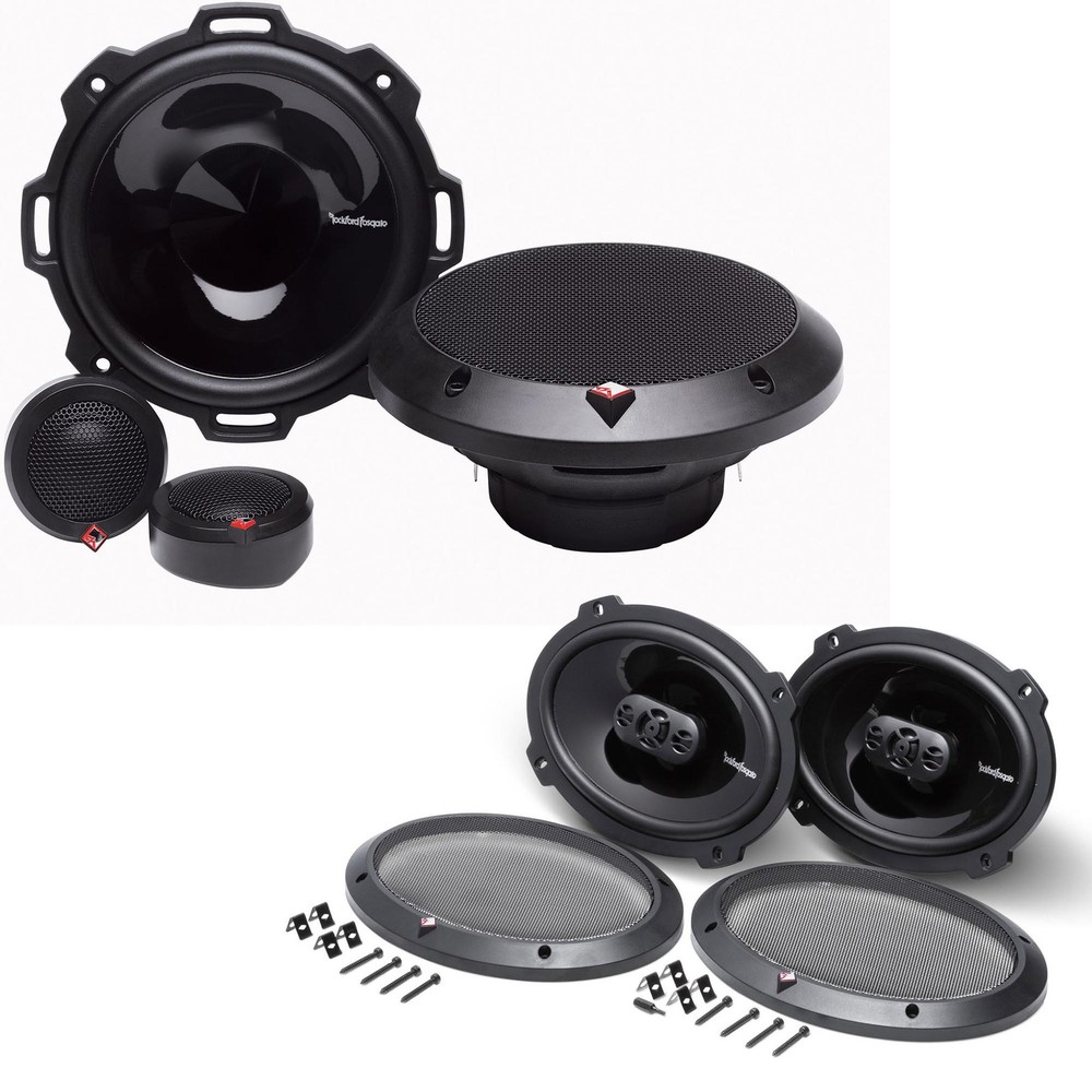 Rockford Fosgate 5.25" Component & 6X9" Coaxial Speaker Bundle