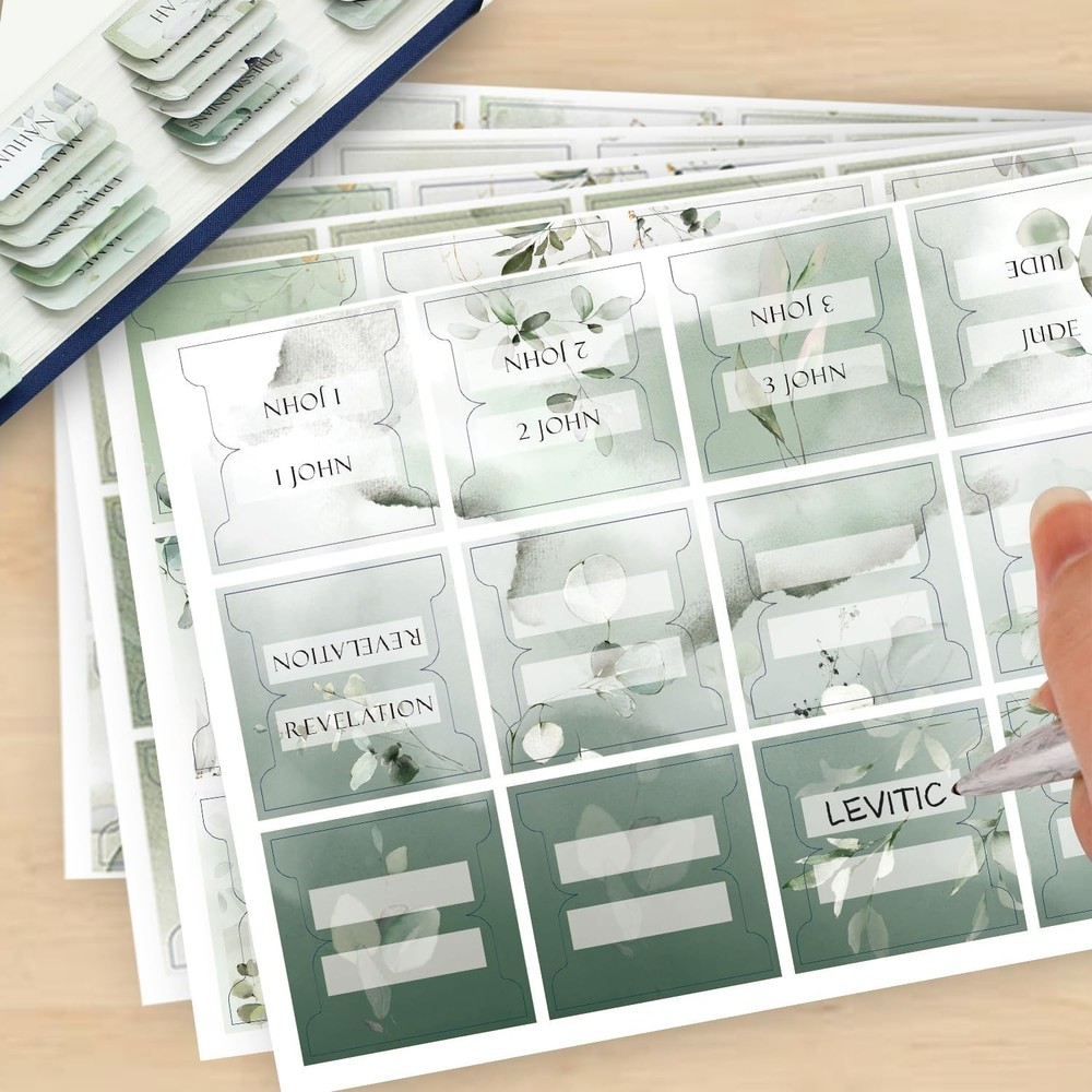 72Laminated Bible Tabs,Large Print Laminated for Study Bible,Include 67Bible ...