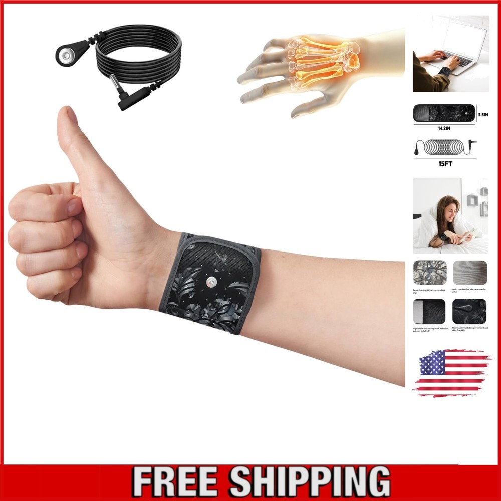 Adjustable Grounding Wrist Strap with 15ft Cord - For a Better Sleep Experience