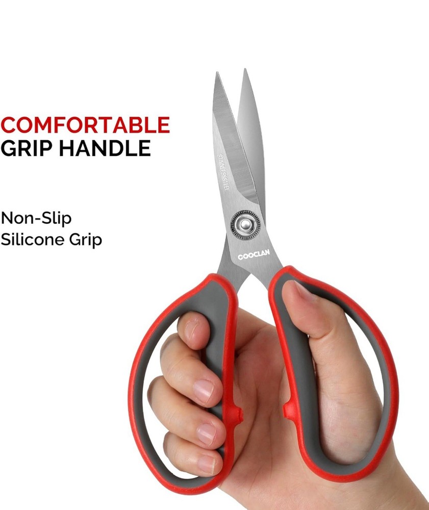 Cooclan Kitchen Scissors Stainless Blade Dishwasher Safe