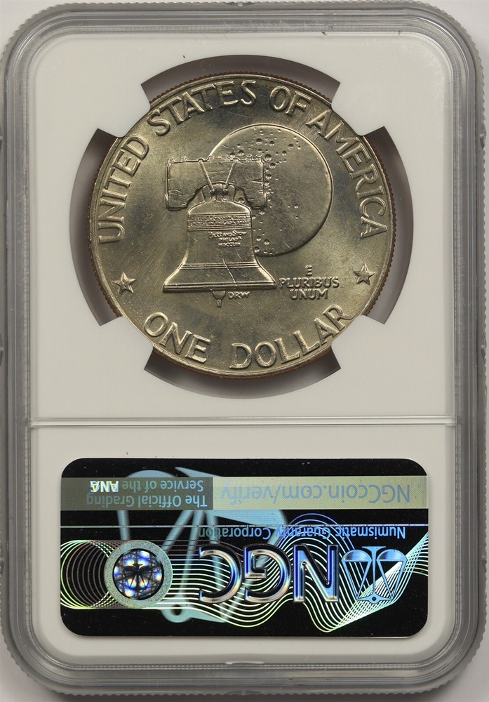 1976-D Type 2 $1 NGC MS 66 Eisenhower IKE Dollar