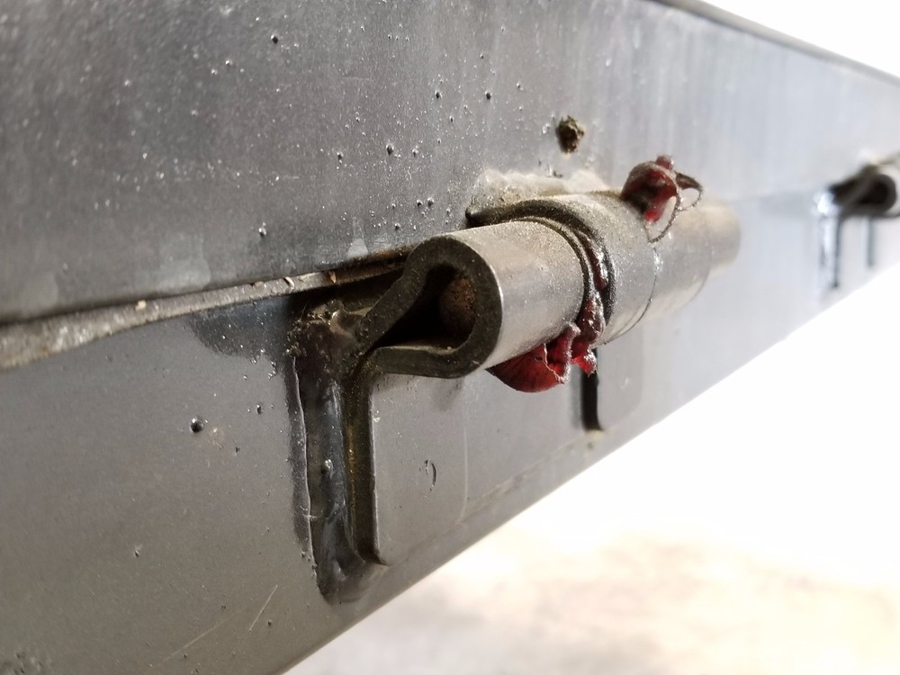 Weld on Butterfly Grease able Ramp Hinge Cargo Utility Trailer Raw Steel