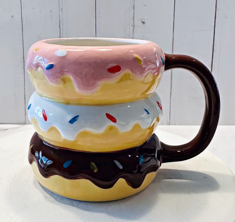 DEZICAKES Doughnut Coffee Mug Large 16 oz Cup