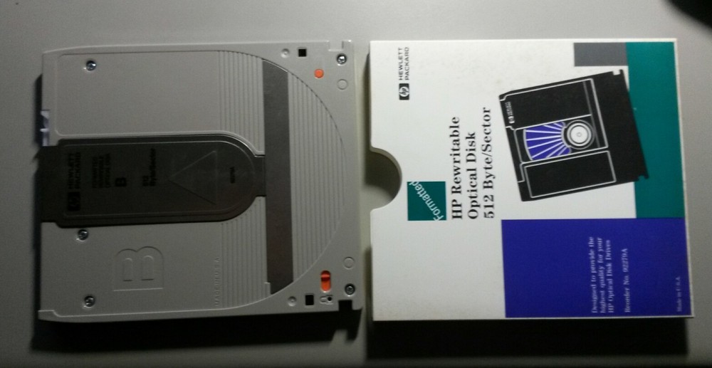 HP 600MB Magneto Optical Media 512 bytes/sector-- HP 92279A - used