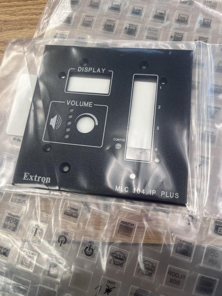Extron Keypad Replacement Labels Projector AV IP Plus Medialink Controller MLC
