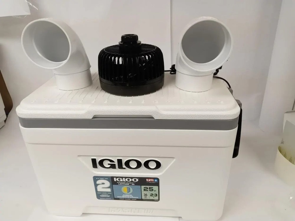 Swamp Cooler Portable Air Conditioner 25 qt 12 Volt Fan Twin Large Vents