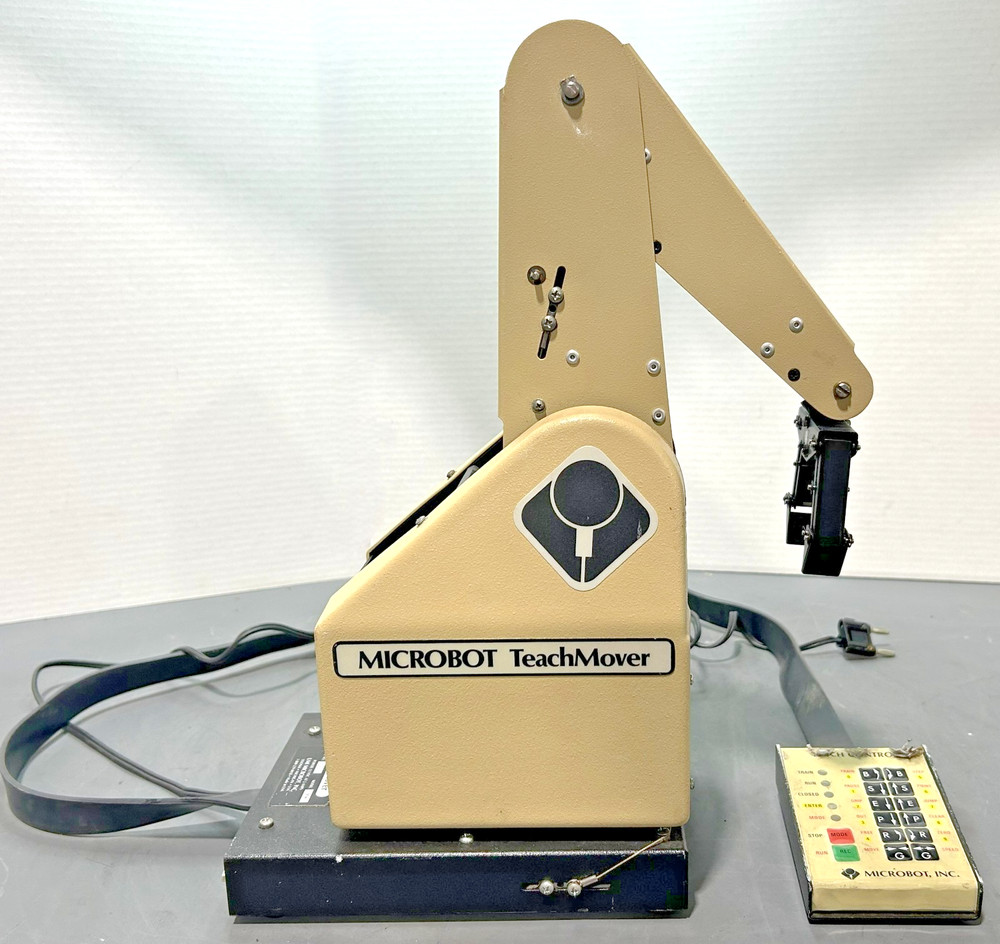 Vintage 1981 Microbot TeachMover 1 Programmable Robot Arm 12V Tested
