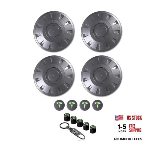 Titanium Deep Gray Pattern Center Caps Hubcaps Cover Aero Wheels Performance