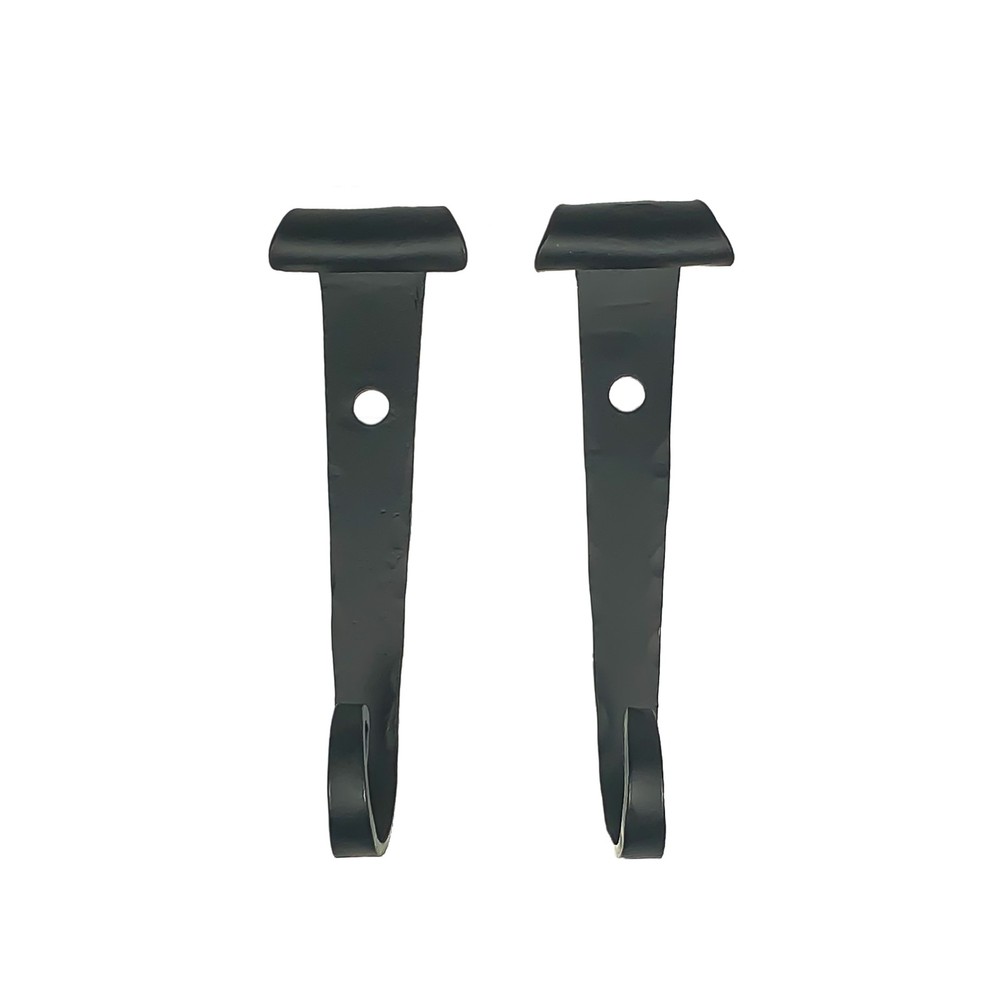 Hand Forged Scroll Shutter Holdback, Pair