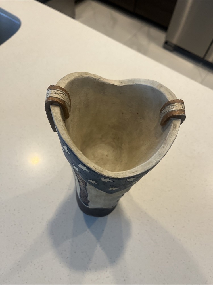 Heavy Plastic Decor Boot And Flower Holder