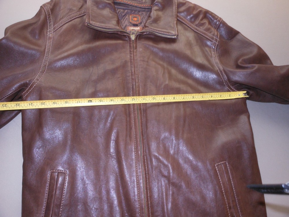 Wilson Large Brown Leather Jacket with Thinsulate Lining