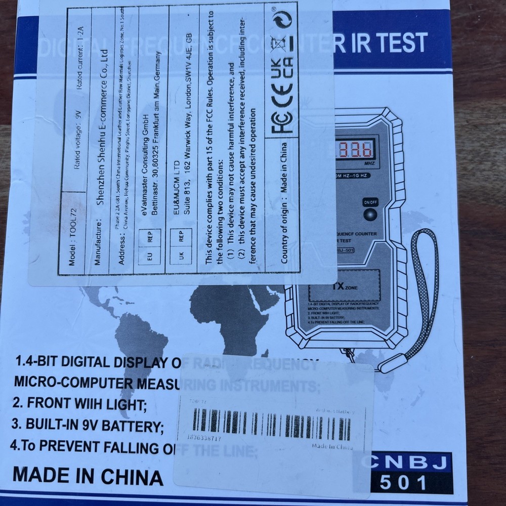 Digital Frequency Counter IR Tester