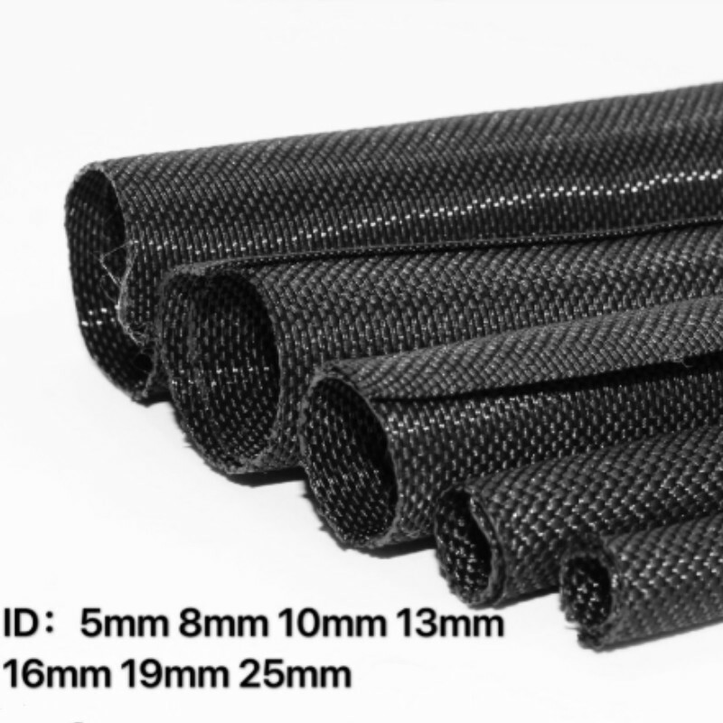 5M Braided Wire Cable Sleeve Nylon Cord Protector Split Pipe Cable Organizer DIY