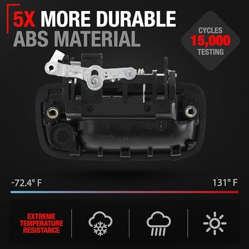 Exterior Front Driver Door Handle Replacement - Driver Handle (Plastic)