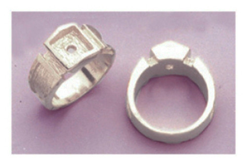 Blank Ring Shank in Solid Sterling Silver Size 11