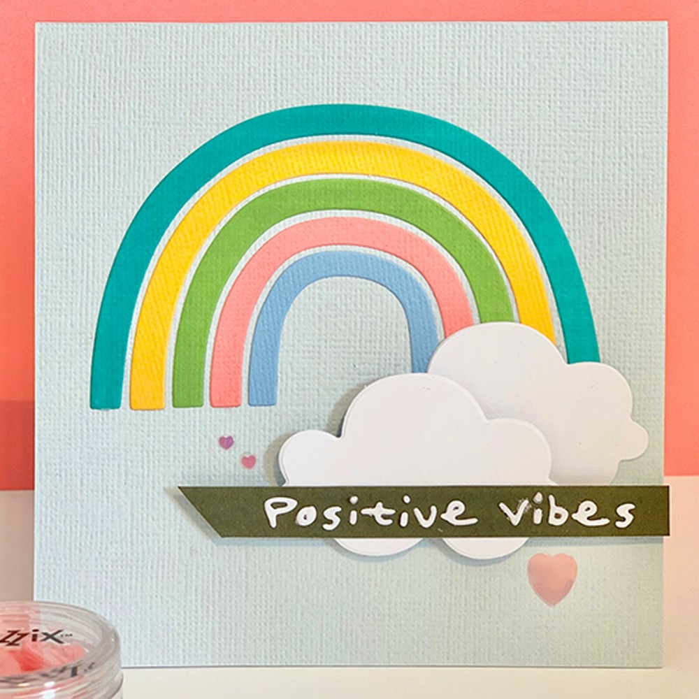 Sizzix Thinlits Rainbow 6pc set #665031 Retail $12.99 Retired!