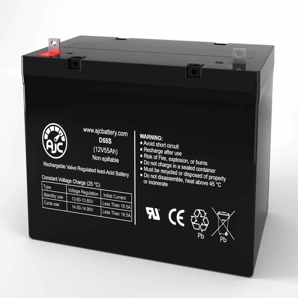 Interstate DCM0055U 12V 55Ah UPS Replacement Battery