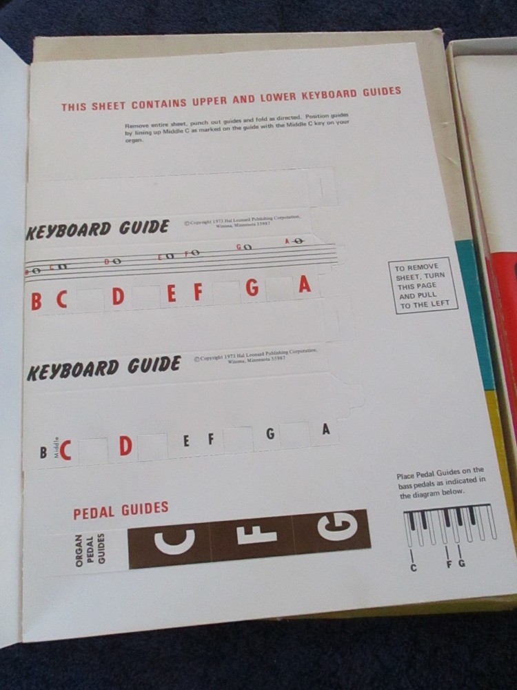 1972 Organ Course Complete Fun 'N Easy Hal Leonard / Pointer in Original Box