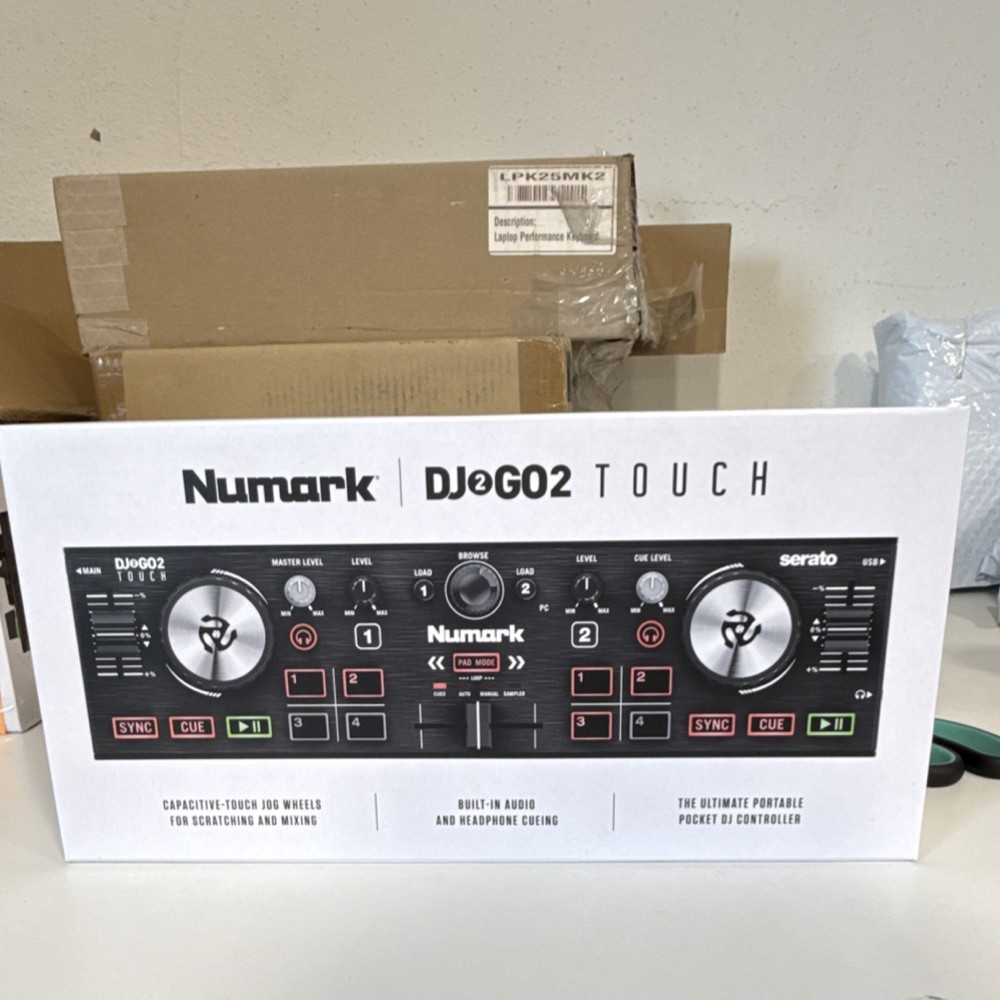 Numark DJ2GO2 Touch Portable Double Deck Controller Touch Jog Wheels Mixer