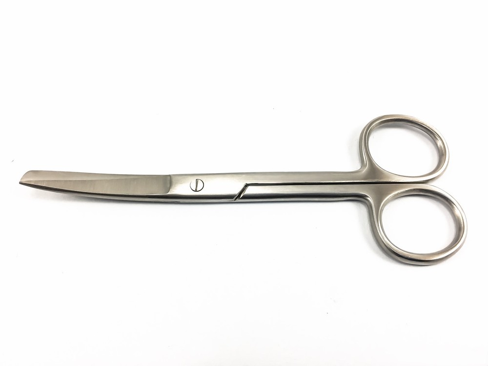 Scissors Fine Curved 16 Cm Sharp / Blunt Thread Scissors First Aid