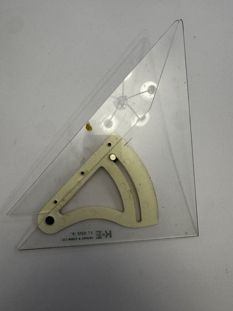 Keuffel & Esser K&E Adjustable Triangle Drafting 57 0212 8”