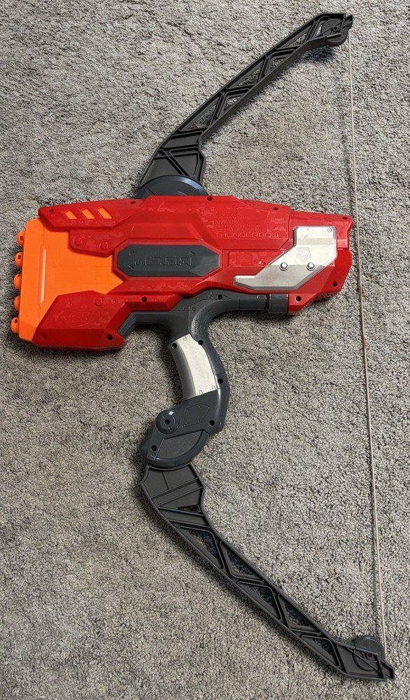 Nerf Mega Thunderbow Thunder Bow Blaster Archery & 5 Mega Dart Arrows