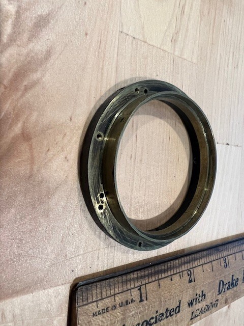 Vintage Brass Retaining Ring/Flange / Camera