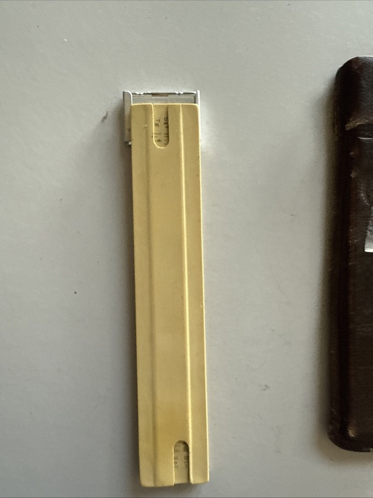Russian c.1953 SLIDE RULE Tool & case Logarithmic Engineer Ruler Soviet USSR