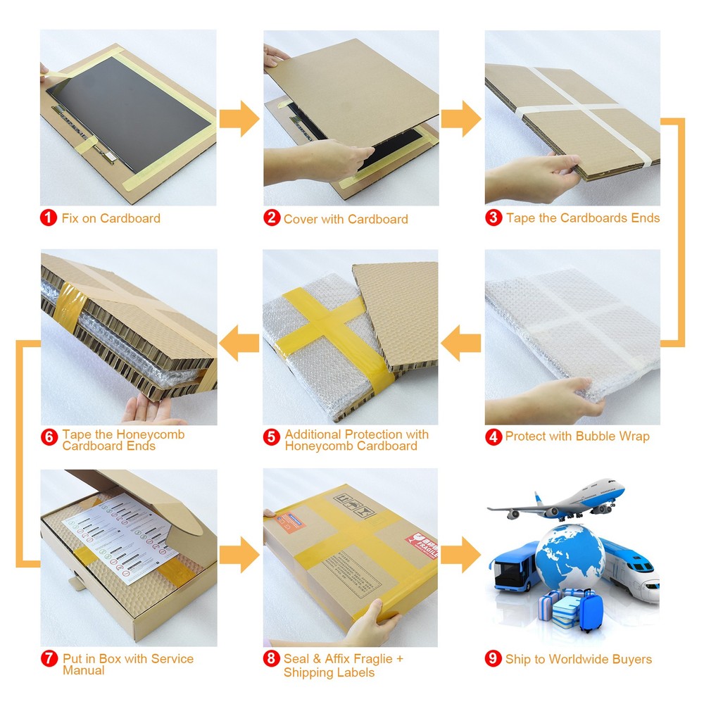 3583401-02 Touch Screen + Protective Film Replacement for Generic