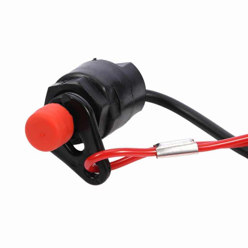 Universal Boat Outboard Engine Motor Kill Stop Switch & Safety Tether Lanyar Key