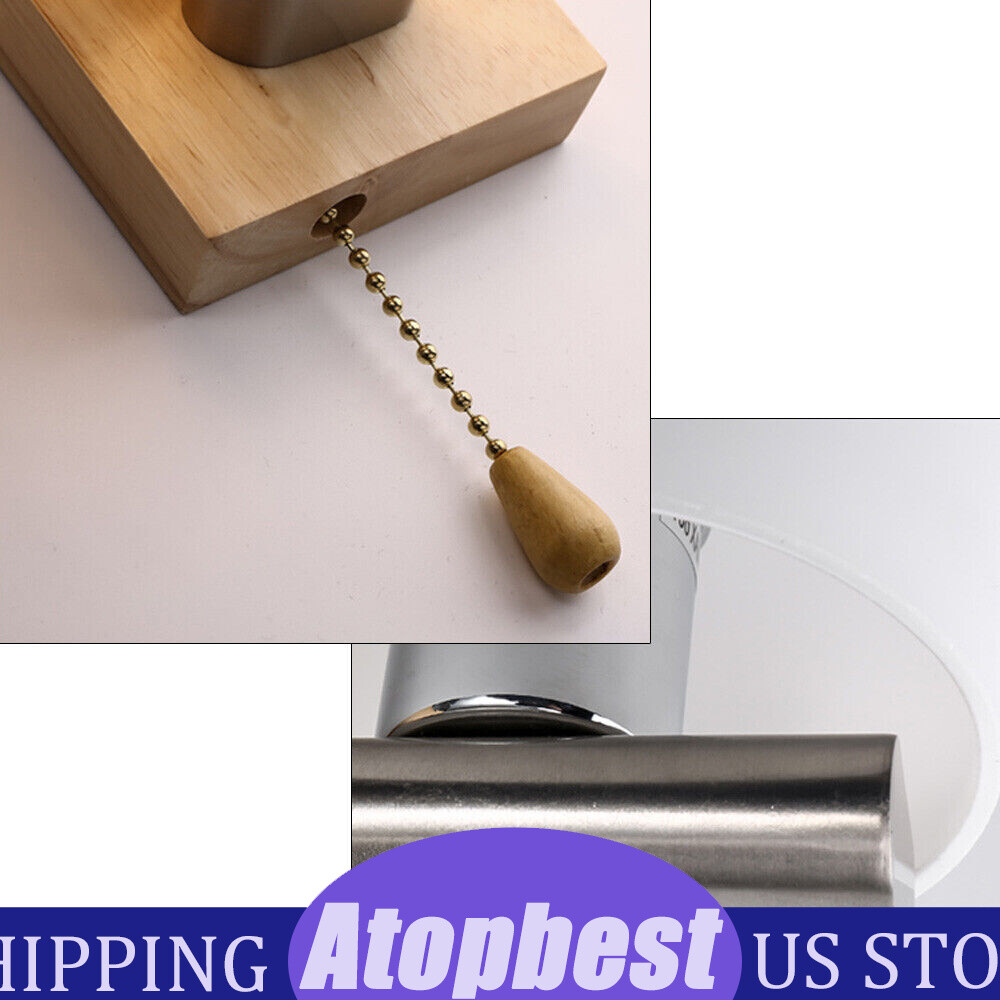 Modern White Wall Light Sconce Glass Shade Bedside Hallway Lamp With Pull Switch