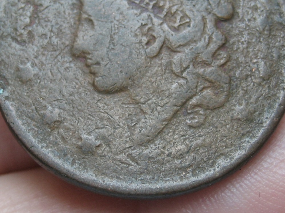 1837 Matron Head Large Cent Penny- Good Details, Plain Cord, Medium Letters