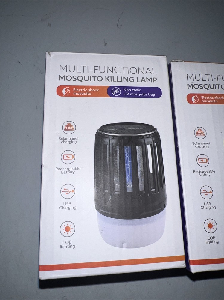 2 Multi-functional Mosquito Killing Lamp Solar/ Usb Charging/ Cob Lighting New