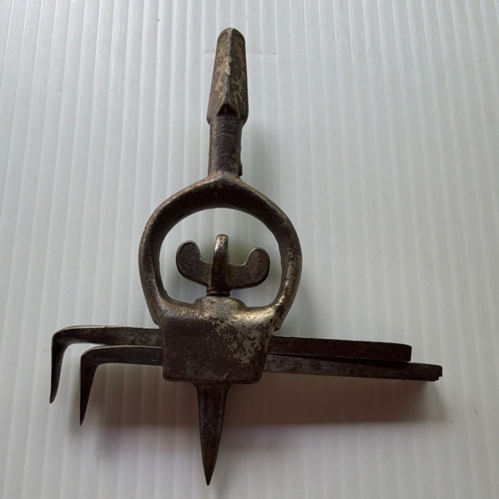 Vintage Blacksmithing Hardy Tool with Removable Swages