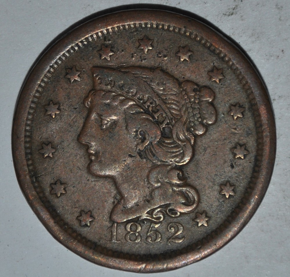 1852 Large Cent {{{6907