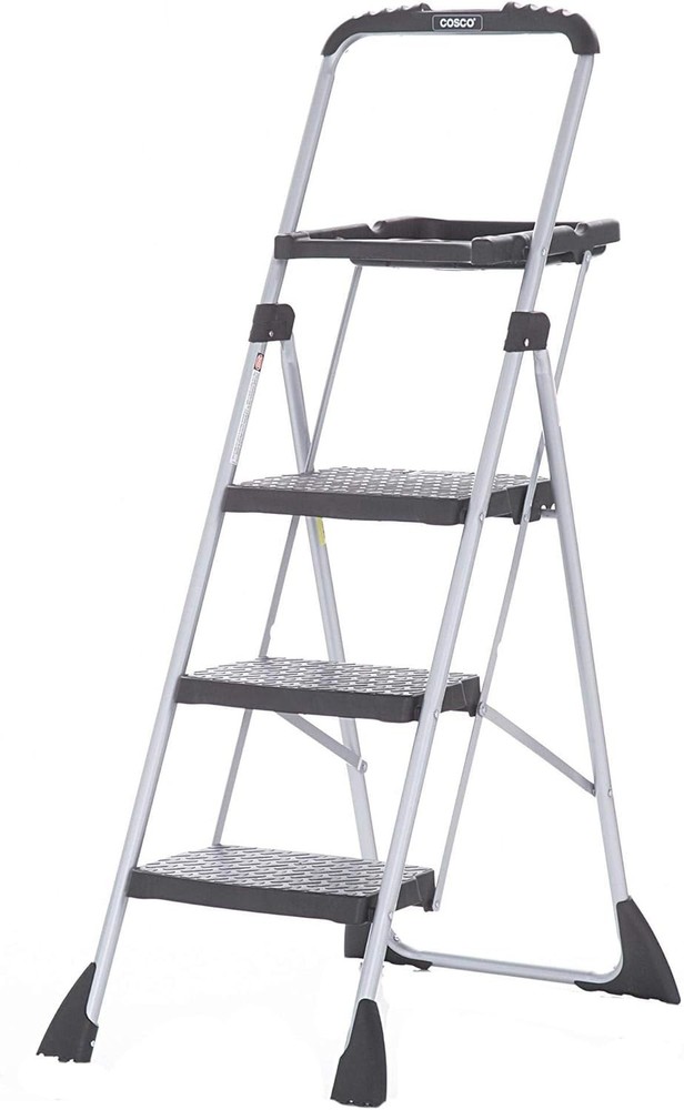 Max Steel Work Platform - Easy Fold One-Hand Lock, 225 lbs Capacity, Black