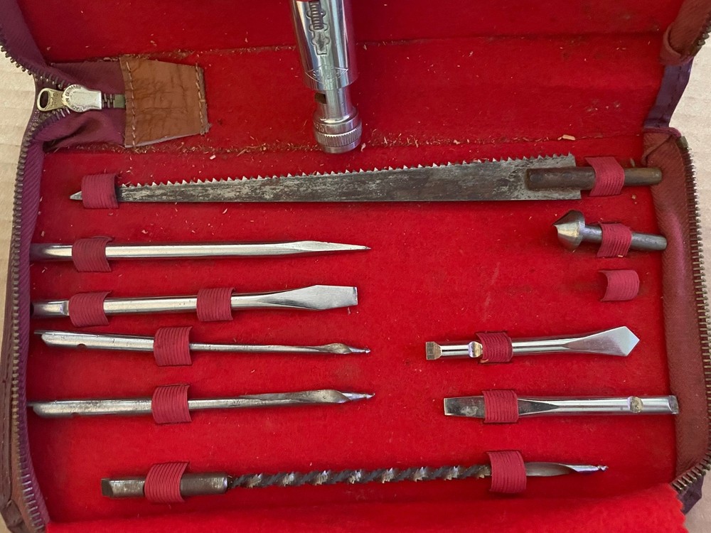 Vintage HERMES GERMANY Tool Set w/ Case