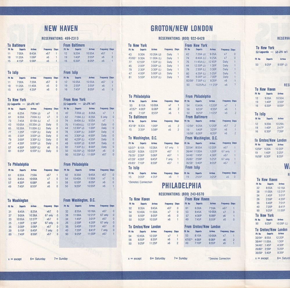 NewAir timetable 1982/12/15