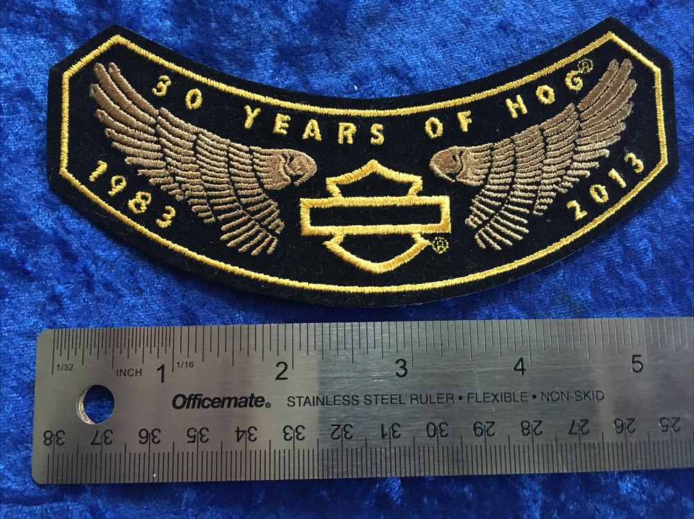 HOG HARLEY DAVIDSON OWNER'S GROUP PATCH 2013 30 YEARS WINGS