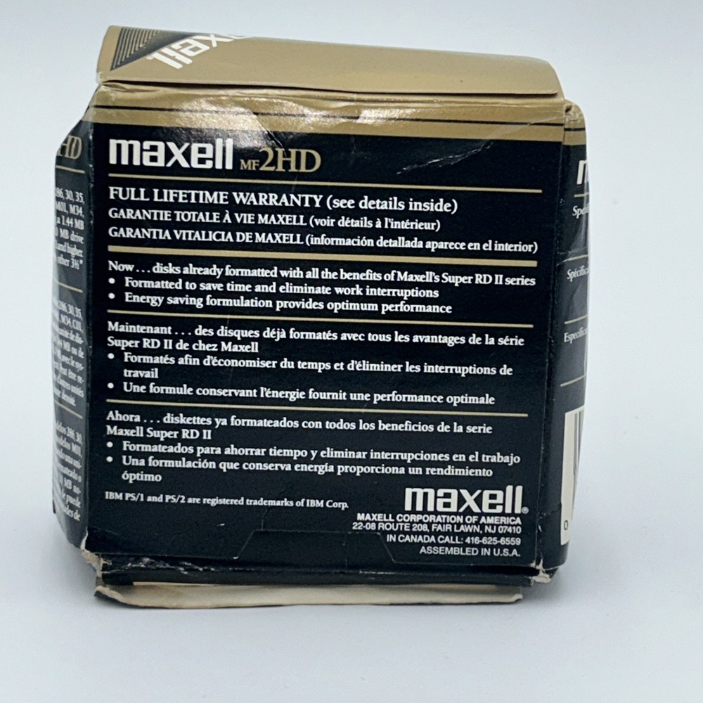 Maxell Mf2hd 10 Pcs Micro Floppy Disk