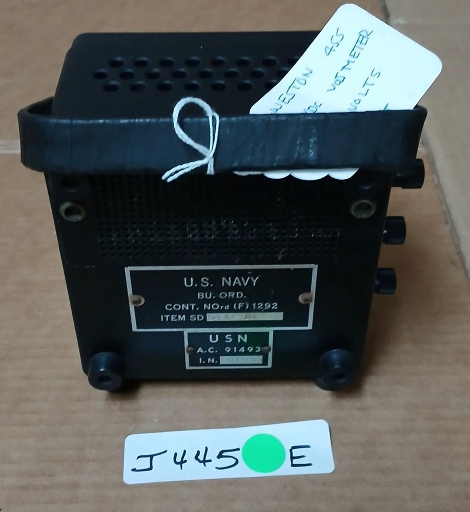 WESTON 455 AC/DC VOLTMETER ! E