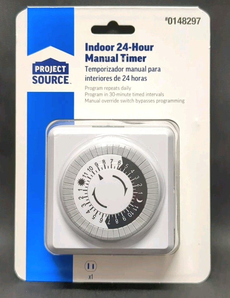 Project Source Indoor 24-Hour Timer