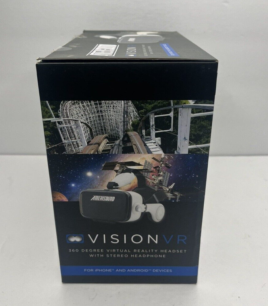 Amerisound Vision VR Virtual Reality Headset Stereo Headphone IPhone Android